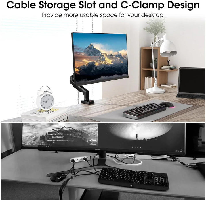 Rehisk Single Monitor Mount for 15-32 Inch Screens - F80 - eZthings USA WE SORT ALL THE CRAZIEST GADGETS, GIZMOS, TOYS & TECHNOLOGY, SO YOU DON'T HAVE TO.