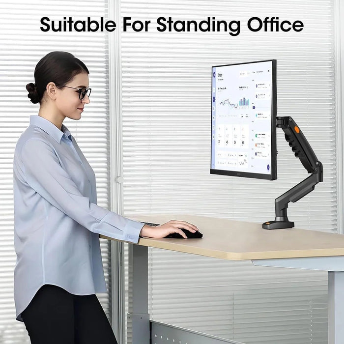 Rehisk Single Monitor Mount for 15-32 Inch Screens - F80 - eZthings USA WE SORT ALL THE CRAZIEST GADGETS, GIZMOS, TOYS & TECHNOLOGY, SO YOU DON'T HAVE TO.