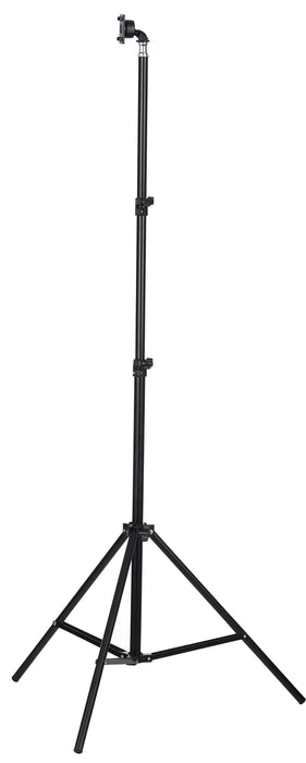 Black adjustable stand on a white background
