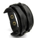 BAMOER Leather Cuff Double Wide Bracelet Rope Bangles Brown Unisex Jewelry PI0296 - eZthings USA WE SORT ALL THE CRAZIEST GADGETS, GIZMOS, TOYS & TECHNOLOGY, SO YOU DON'T HAVE TO.