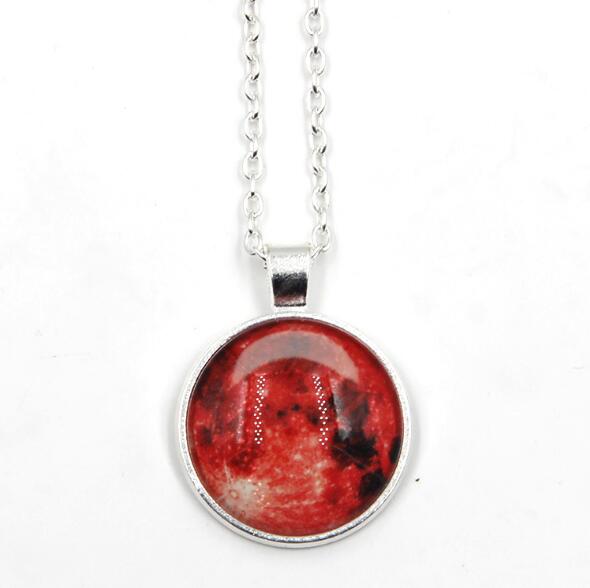 Glowing Jewelry Full Moon Necklace Handmade Glass Dome Lunar Eclipse Necklace Glow in the dark Pendant Jewelry - eZthings USA WE SORT ALL THE CRAZIEST GADGETS, GIZMOS, TOYS & TECHNOLOGY, SO YOU DON'T HAVE TO.
