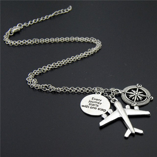 Wanderlust Passport Earth Airplane Necklaces & Pendants Silver Travling Handmade Jewelry - eZthings USA WE SORT ALL THE CRAZIEST GADGETS, GIZMOS, TOYS & TECHNOLOGY, SO YOU DON'T HAVE TO.