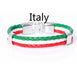 National Flag Leather Bracelets Sports Football Fans Jewelry - eZthings USA WE SORT ALL THE CRAZIEST GADGETS, GIZMOS, TOYS & TECHNOLOGY, SO YOU DON'T HAVE TO.