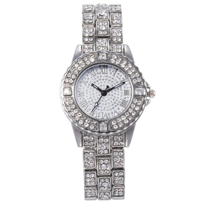 Correa de acero Gypsophila BS Net Red Watch DS Disi Ladies Diamond Watch para mujer 