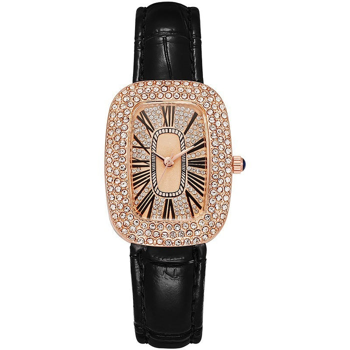 Reloj pequeño verde para mujer Reloj Little Dove Egg Net Red Water Diamond Stars