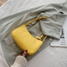 Soft PU Leather Women Purple Underarm Bag Retro Solid Color Ladies Baguette Handbags Fashion Design Girls Small Shoulder Bags - eZthings USA WE SORT ALL THE CRAZIEST GADGETS, GIZMOS, TOYS & TECHNOLOGY, SO YOU DON'T HAVE TO.
