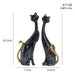 1Pcs European style oil painting couple cat animal ornaments, living room TV cabinet, foyer wine cabinet decoration, resin crafts - eZthings USA WE SORT ALL THE CRAZIEST GADGETS, GIZMOS, TOYS & TECHNOLOGY, SO YOU DON'T HAVE TO.