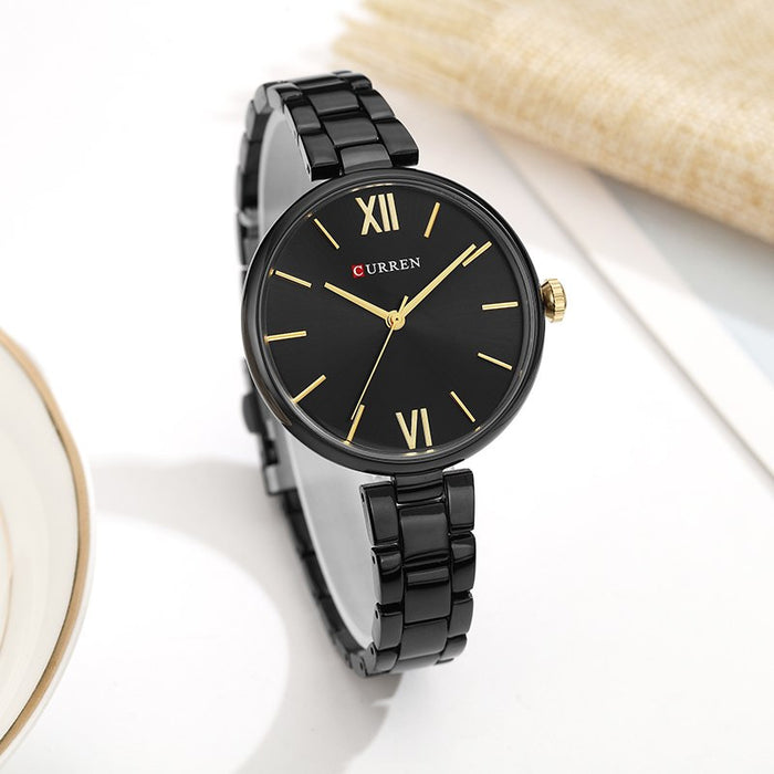 CURREN Women Watch Quartz Female clock Casual Fashion Stainless Steel Strap Watch - eZthings USA WE SORT ALL THE CRAZIEST GADGETS, GIZMOS, TOYS & TECHNOLOGY, SO YOU DON'T HAVE TO.