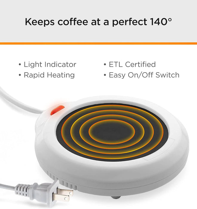 SoHo Funny Coffee Mug with Warmer, Electric Heated Cup for Coffee Lover Gifts for Men/Women/Birthday/Christmas, 12oz Today I Will Do Absolutely Nothing (Gift Boxed)