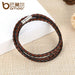BAMOER Men Leather Bracelet Trendy with Magnet Clasp PI0063-5 - eZthings USA WE SORT ALL THE CRAZIEST GADGETS, GIZMOS, TOYS & TECHNOLOGY, SO YOU DON'T HAVE TO.
