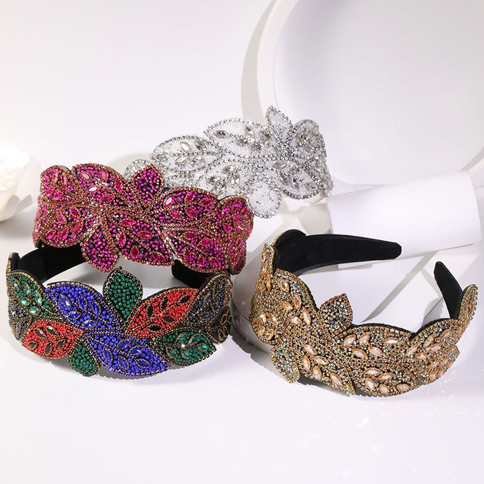 Handmade Heavy Craft Inlaid Water Diamond Rice Ball Head Hoop - eZthings USA WE SORT ALL THE CRAZIEST GADGETS, GIZMOS, TOYS & TECHNOLOGY, SO YOU DON'T HAVE TO.