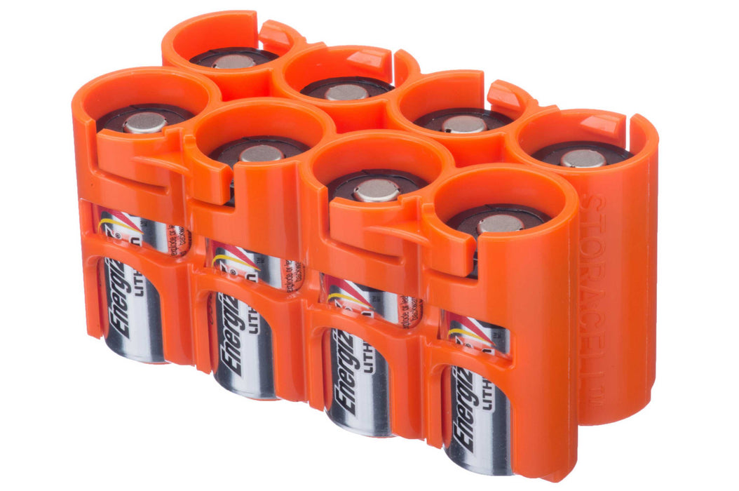 CR123 - 8 Pack (Orange) - eZthings USA WE SORT ALL THE CRAZIEST GADGETS, GIZMOS, TOYS & TECHNOLOGY, SO YOU DON'T HAVE TO.