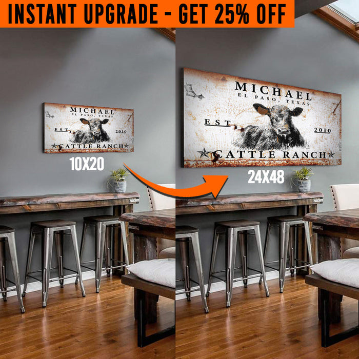 Upgrade Your 'Cattle Ranch' (Style 1) Canvas To 24x48 Inches (Free Shipping) - eZthings USA WE SORT ALL THE CRAZIEST GADGETS, GIZMOS, TOYS & TECHNOLOGY, SO YOU DON'T HAVE TO.