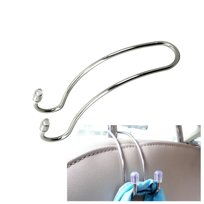 Clips Automotive Metal Car Seat Hook Auto Headrest Hanger Bag Holder for Car Bag Purse Cloth Grocery Storage Auto Fastener - eZthings USA WE SORT ALL THE CRAZIEST GADGETS, GIZMOS, TOYS & TECHNOLOGY, SO YOU DON'T HAVE TO.