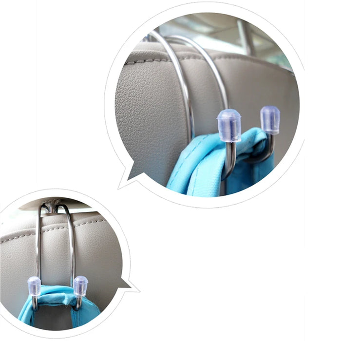 Clips Automotive Metal Car Seat Hook Auto Headrest Hanger Bag Holder for Car Bag Purse Cloth Grocery Storage Auto Fastener - eZthings USA WE SORT ALL THE CRAZIEST GADGETS, GIZMOS, TOYS & TECHNOLOGY, SO YOU DON'T HAVE TO.