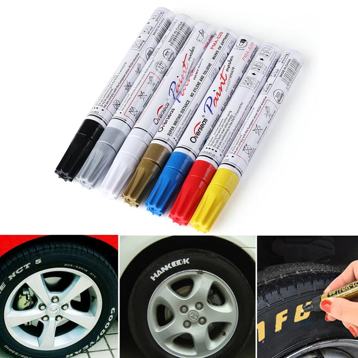 Colorful Waterproof Pen Car Tyre Tire Tread CD Metal Permanent Paint markers Graffiti Oily Marker Pen Car Styling - eZthings USA WE SORT ALL THE CRAZIEST GADGETS, GIZMOS, TOYS & TECHNOLOGY, SO YOU DON'T HAVE TO.