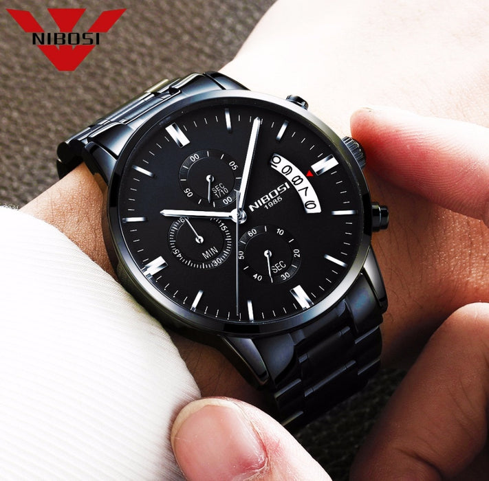 NIBOSI Relogio Masculino Men Watches Luxury Famous Top Brand Men's Fashion Casual Dress Watch Military Quartz Wristwatches Saat - eZthings USA WE SORT ALL THE CRAZIEST GADGETS, GIZMOS, TOYS & TECHNOLOGY, SO YOU DON'T HAVE TO.