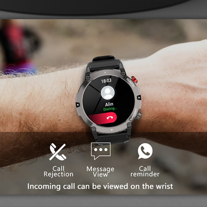 eThings C21 Smart Watch Men Bluetooth Call Fitness Tracker 5ATM Waterproof Sport Wrist Smartwatch for iPhone Android Phone - eZthings USA WE SORT ALL THE CRAZIEST GADGETS, GIZMOS, TOYS & TECHNOLOGY, SO YOU DON'T HAVE TO.