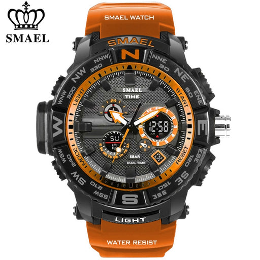 men sport watches SMAEL 1531 brand dual display watch men LED digital analog electronic quartz watches 30M waterproof male clock - eZthings USA WE SORT ALL THE CRAZIEST GADGETS, GIZMOS, TOYS & TECHNOLOGY, SO YOU DON'T HAVE TO.