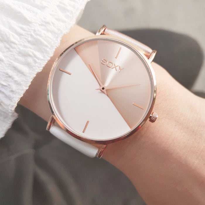 top brand women's watch leather rose gold dress female clock luxury brand design women watches simple fashion ladies watch - eZthings USA WE SORT ALL THE CRAZIEST GADGETS, GIZMOS, TOYS & TECHNOLOGY, SO YOU DON'T HAVE TO.