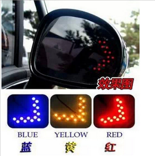 2pcs Arrow Panel 14 SMD LED Car Side Mirror Indicator Light Auto Turn Signal Light Car Styling LED Rear View Mirror AE - eZthings USA WE SORT ALL THE CRAZIEST GADGETS, GIZMOS, TOYS & TECHNOLOGY, SO YOU DON'T HAVE TO.
