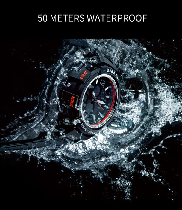 SMAEL 1702 Top Brand Luxury Sport Watch Men Digital Watches 5Bar Waterproof Military Dual Display Wristwatches Relogio Masculino - eZthings USA WE SORT ALL THE CRAZIEST GADGETS, GIZMOS, TOYS & TECHNOLOGY, SO YOU DON'T HAVE TO.