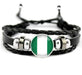 Country Flags Leather Bracelets - eZthings USA WE SORT ALL THE CRAZIEST GADGETS, GIZMOS, TOYS & TECHNOLOGY, SO YOU DON'T HAVE TO.