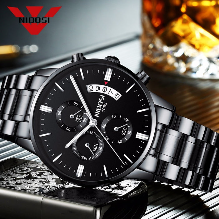 NIBOSI Relogio Masculino Men Watches Luxury Famous Top Brand Men's Fashion Casual Dress Watch Military Quartz Wristwatches Saat - eZthings USA WE SORT ALL THE CRAZIEST GADGETS, GIZMOS, TOYS & TECHNOLOGY, SO YOU DON'T HAVE TO.