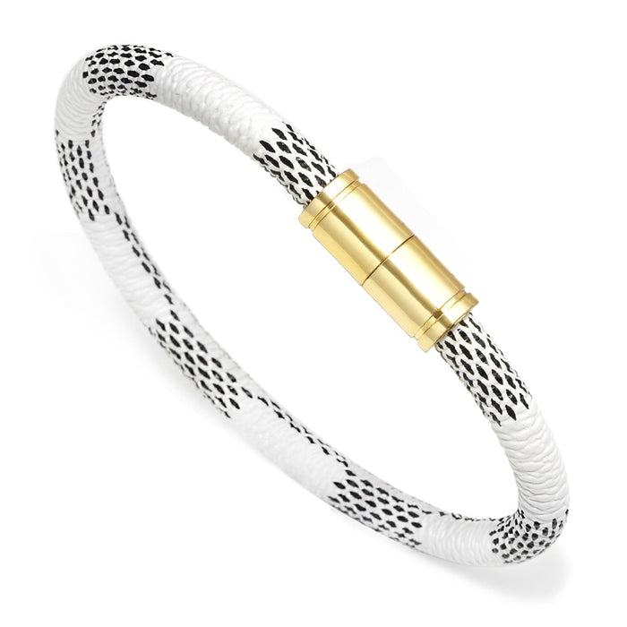 Leather Bracelets for Men and Women Jewelry Stainless Steel Magnetic Clasp Bracelets - eZthings USA WE SORT ALL THE CRAZIEST GADGETS, GIZMOS, TOYS & TECHNOLOGY, SO YOU DON'T HAVE TO.