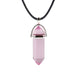 Hexagonal Column Natural Crystal Turquoises Optal Glass Stone Pendant Necklace Leather Chains Choker Necklace For Women Gift - eZthings USA WE SORT ALL THE CRAZIEST GADGETS, GIZMOS, TOYS & TECHNOLOGY, SO YOU DON'T HAVE TO.