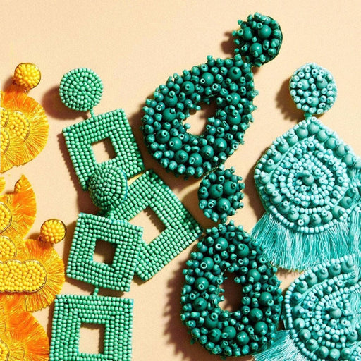 Boho Ethnic Large Tassel Fringe Earrings 2019 Handmade Big Beads Statement Earrings Party Dangle Drop Earrings Gift - eZthings USA WE SORT ALL THE CRAZIEST GADGETS, GIZMOS, TOYS & TECHNOLOGY, SO YOU DON'T HAVE TO.