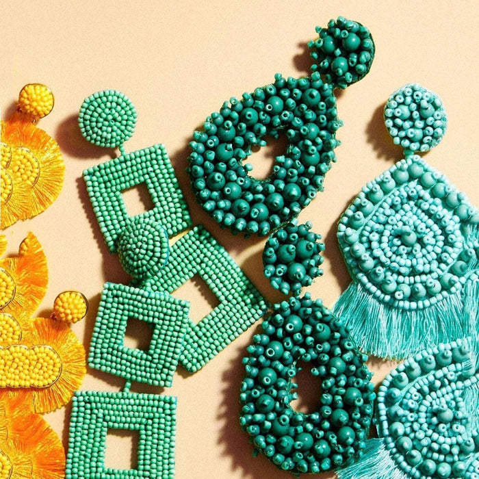Boho Ethnic Large Tassel Fringe Earrings 2019 Handmade Big Beads Statement Earrings Party Dangle Drop Earrings Gift - eZthings USA WE SORT ALL THE CRAZIEST GADGETS, GIZMOS, TOYS & TECHNOLOGY, SO YOU DON'T HAVE TO.