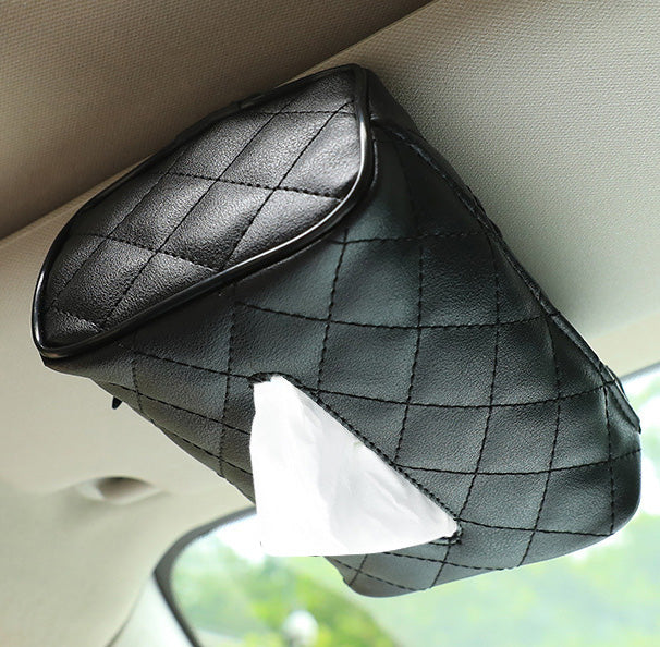 Car Tissue Box Car Hanging Tissue Box Car Supplies Creative Tissue Box Leather Tissue Bag - eZthings USA WE SORT ALL THE CRAZIEST GADGETS, GIZMOS, TOYS & TECHNOLOGY, SO YOU DON'T HAVE TO.