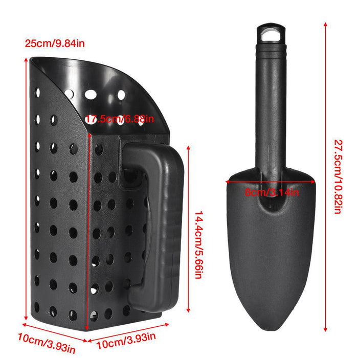 sand scoop hourglass sand bucket filter sieve children's beach tools - eZthings USA WE SORT ALL THE CRAZIEST GADGETS, GIZMOS, TOYS & TECHNOLOGY, SO YOU DON'T HAVE TO.