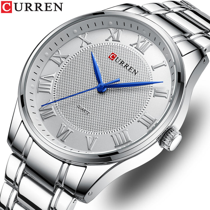 Men's Watch Business Steel Band Watch Fashion Casual Quartz Watch - eZthings USA WE SORT ALL THE CRAZIEST GADGETS, GIZMOS, TOYS & TECHNOLOGY, SO YOU DON'T HAVE TO.