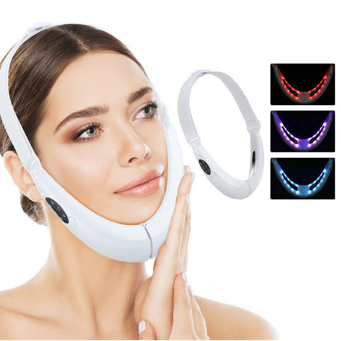 New Micro Current Colorful Light Beauty Slimming Instrument Tool Intelligent Tuina Hot Apply Lifting V-shaped Slimming - eZthings USA WE SORT ALL THE CRAZIEST GADGETS, GIZMOS, TOYS & TECHNOLOGY, SO YOU DON'T HAVE TO.