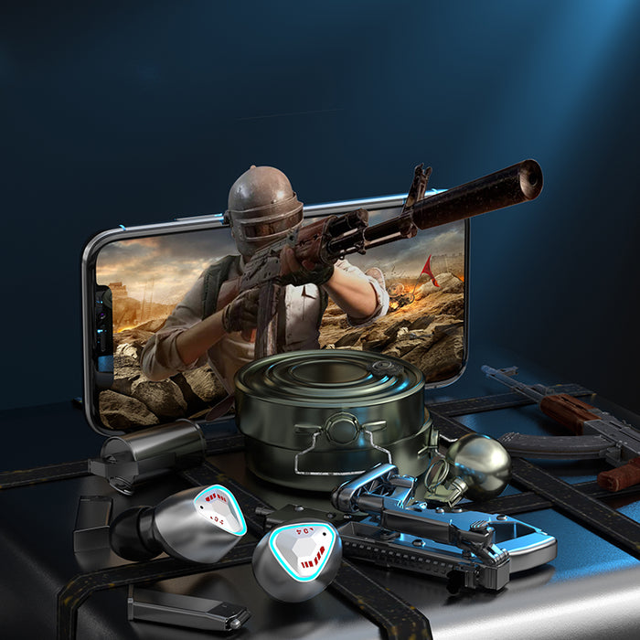 eThings New Product M45 Mecha Game TWS Noise Canceling Low Latency In Ear Bluetooth Headphones