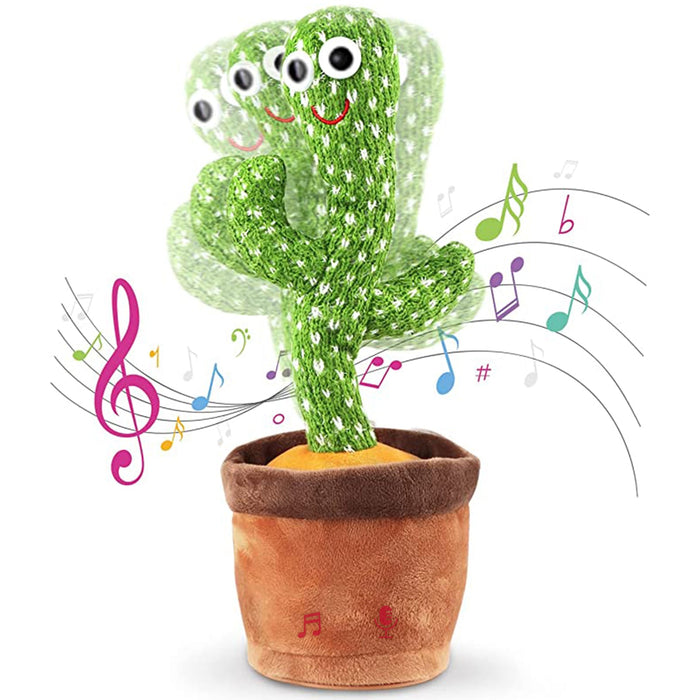 Dancing Cactus Mimicking Toy, USB-C Rechargeable