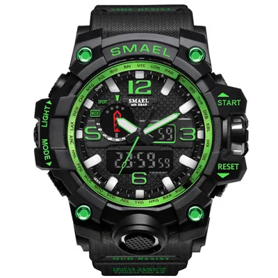 Dual Display Mens Military Quartz Wristwatch Men Resistant Sports Digital Watch - eZthings USA WE SORT ALL THE CRAZIEST GADGETS, GIZMOS, TOYS & TECHNOLOGY, SO YOU DON'T HAVE TO.