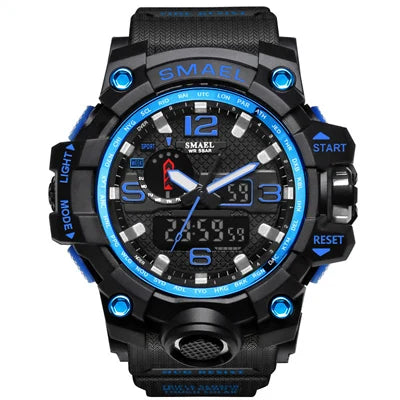 Dual Display Mens Military Quartz Wristwatch Men Resistant Sports Digital Watch - eZthings USA WE SORT ALL THE CRAZIEST GADGETS, GIZMOS, TOYS & TECHNOLOGY, SO YOU DON'T HAVE TO.