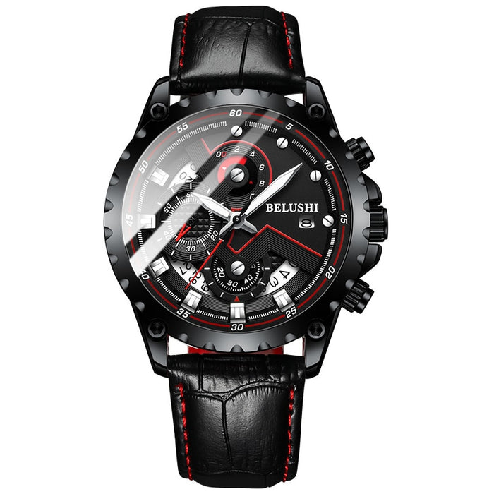 Fashion New Mens Watches BELUSHI Top Brand Luxury Chronograph Full Steel Waterproof Quartz Watch Men Date Sports Clock - eZthings USA WE SORT ALL THE CRAZIEST GADGETS, GIZMOS, TOYS & TECHNOLOGY, SO YOU DON'T HAVE TO.