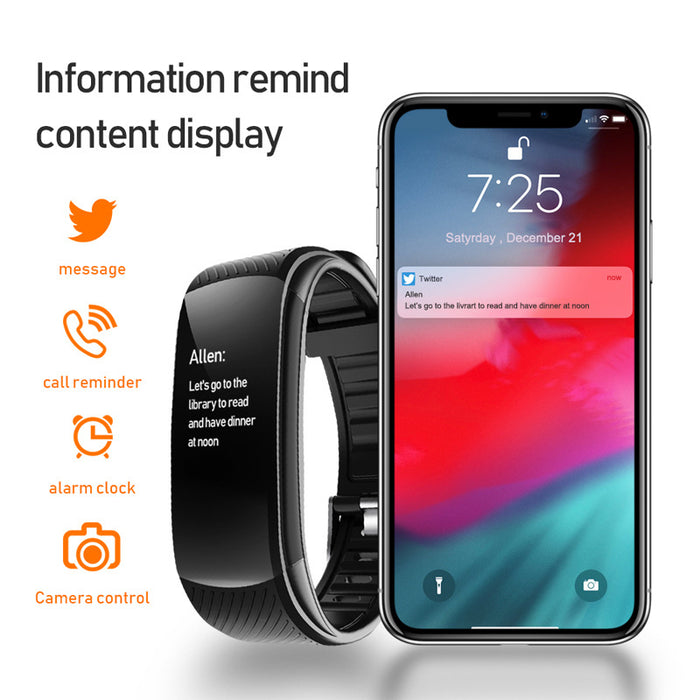 eThings C5S Smart Bracelet HD Color Screen Brightness Adjustment Bluetooth Sports Bracelet