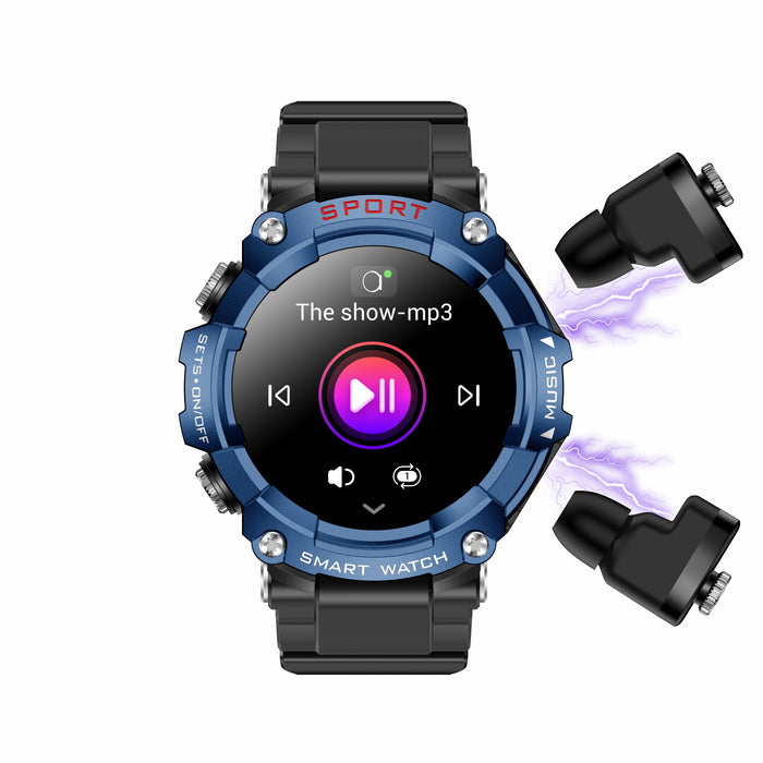 eThings T96 Smart Watch TWS 2 in 1 Bluetooth HD Call Recording Local Playback Health Monitoring - eZthings USA WE SORT ALL THE CRAZIEST GADGETS, GIZMOS, TOYS & TECHNOLOGY, SO YOU DON'T HAVE TO.