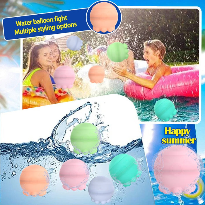 Octopus  Easy Self Closed Fast Quick Filling Silicone Water Bomb Balloons Reusable - eZthings USA WE SORT ALL THE CRAZIEST GADGETS, GIZMOS, TOYS & TECHNOLOGY, SO YOU DON'T HAVE TO.