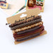 European and American minimalist retro set bracelet DIY woven cowhide bracelet coconut shell bracelet men's hemp rope leather br - eZthings USA WE SORT ALL THE CRAZIEST GADGETS, GIZMOS, TOYS & TECHNOLOGY, SO YOU DON'T HAVE TO.