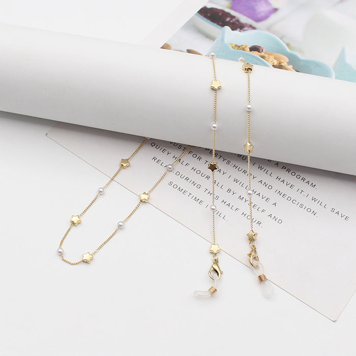New Handmade Chain Pearl Chain Accessories Anti-Drop Glasses Chain Mask Chain