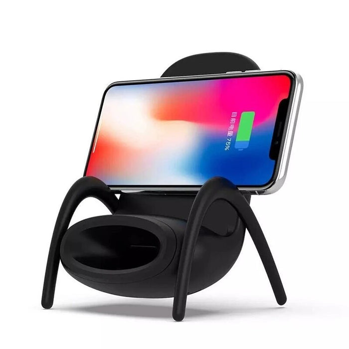 eThings Portable Mini Chair Wireless Charger Supply For All Phones Multipurpose Phone Stand With Musical Speaker Function Charger - eZthings USA WE SORT ALL THE CRAZIEST GADGETS, GIZMOS, TOYS & TECHNOLOGY, SO YOU DON'T HAVE TO.
