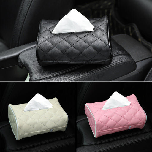 Car Tissue Box Car Hanging Tissue Box Car Supplies Creative Tissue Box Leather Tissue Bag - eZthings USA WE SORT ALL THE CRAZIEST GADGETS, GIZMOS, TOYS & TECHNOLOGY, SO YOU DON'T HAVE TO.