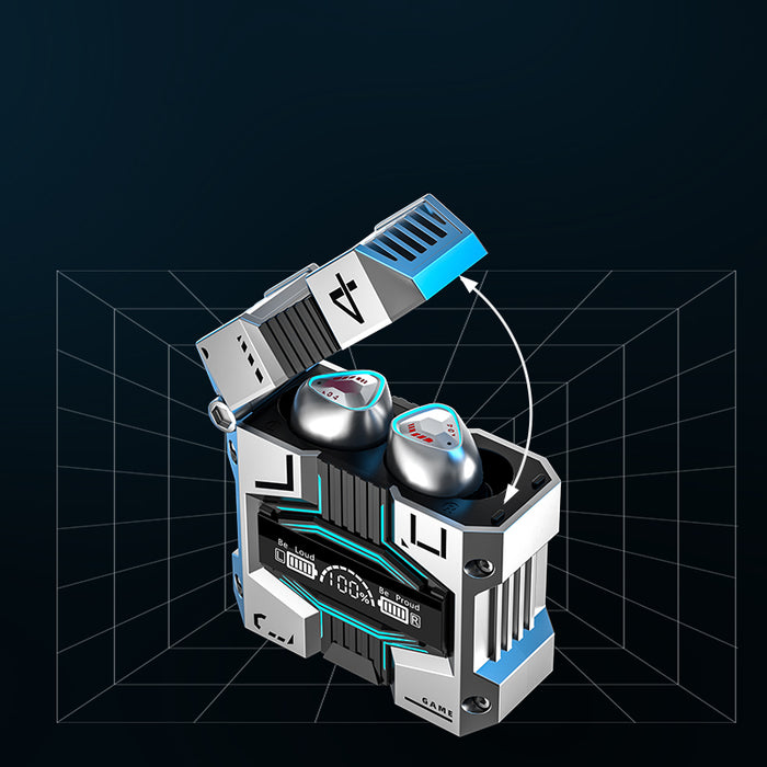 eThings New Product M45 Mecha Game TWS Noise Canceling Low Latency In Ear Bluetooth Headphones