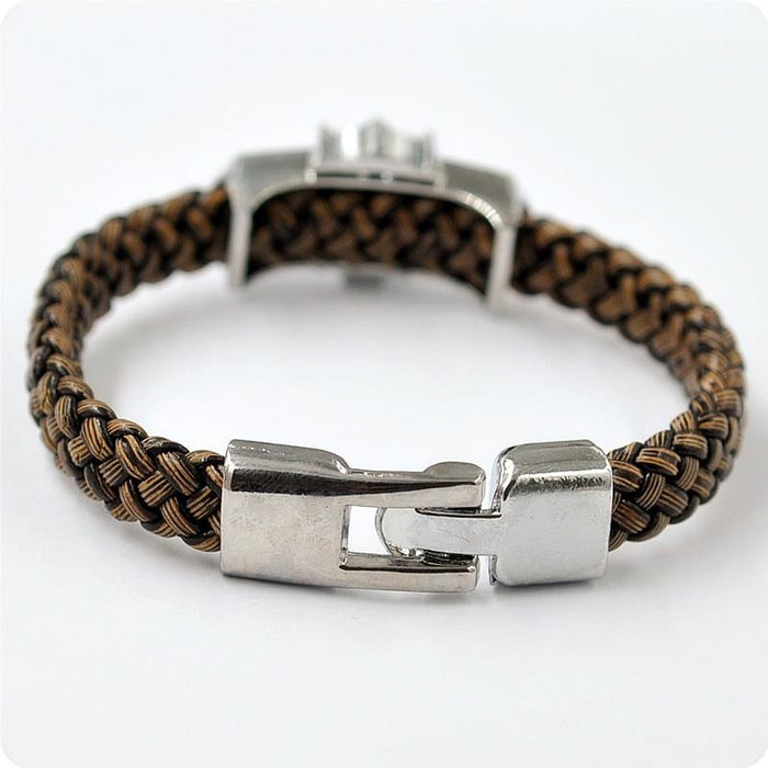 Men Jewelry Leather Bracelet Wristband - eZthings USA WE SORT ALL THE CRAZIEST GADGETS, GIZMOS, TOYS & TECHNOLOGY, SO YOU DON'T HAVE TO.